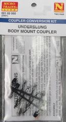 UndUnderslung 2001 Body Mount Knuckle Coupler Conversion for Kato C44-9W Locomotive - 00102050 : N