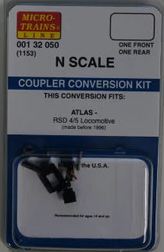 Locomotive Coupler Conversion Kits w/Pilot Face for Atlas RSD4/5 - 00132050 : N