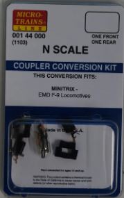 Coupler Conversion Kits for Minitrix EMD F9 Locomotive - 00144000 : N