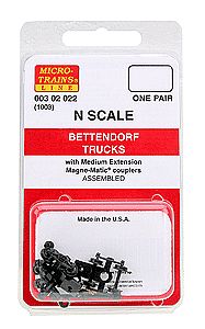 Andrews Trucks w/Short Extension Couplers 1 pair (1052) - 00302011 : N