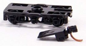 Six Wheel Passenger Trucks w/Assembled, Adjustable Couplers 1018-black Talgo Style - 00302061 : N