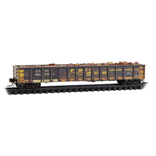 52'6" Greenville 2494 Mill Gondola, Weathered CSX ex-Railgon Rd# 481747 - 170144050 : N