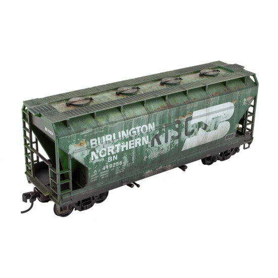 ACF 2 -Bay Covered Hopper Weathered Burlington Northern ex-SLSF Rd# 419256 - 220010008 : HO