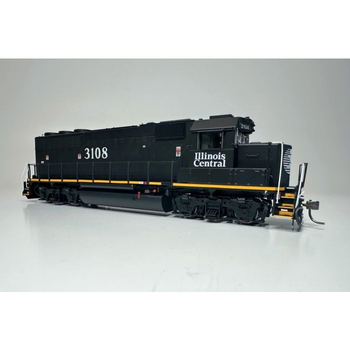 EMD GP40R (DC/DCC/Sound): Illinois Central - Black Scheme: #3108 - 40552 : HO