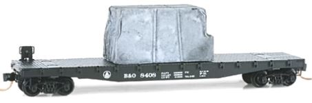 50 FT Fishbelly Flat Car Baltimore & Ohio B&O 8408 - 04500420 : N
