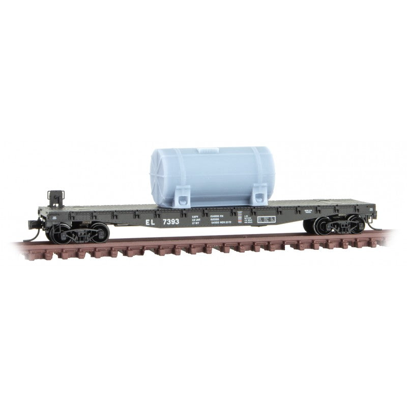 50' Fishbelly Flatcar Erie Lackawanna 7393 - 04500540 : N