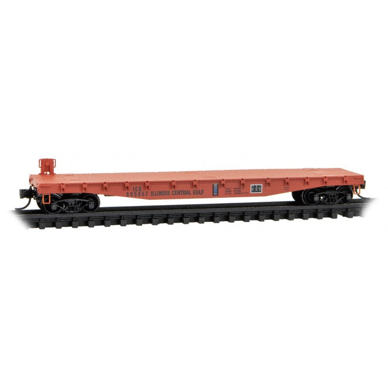 50' Flatcar w/Side Brake Wheel Illinois Central Gulf ICG 905057 - 04500700 : N