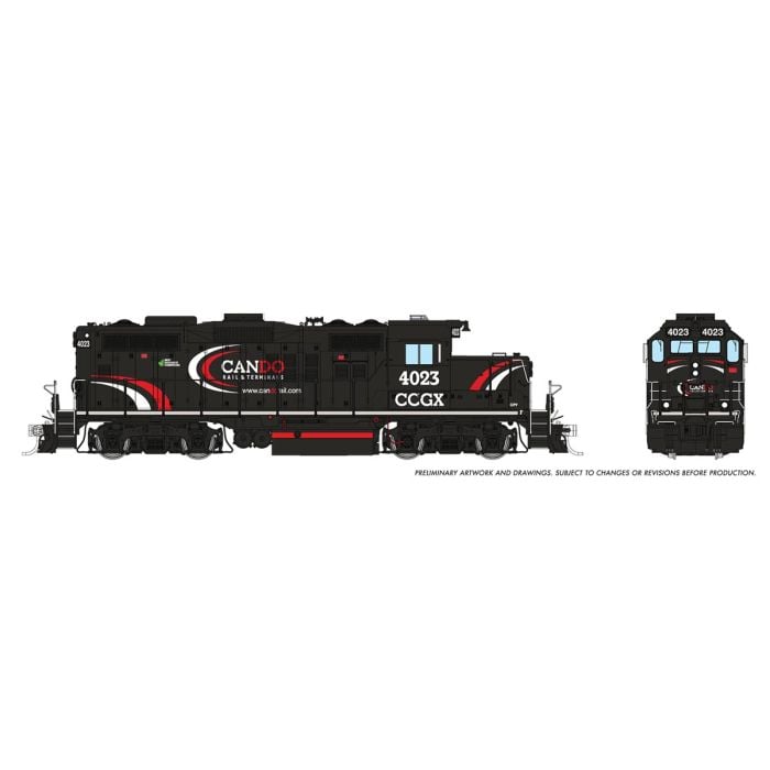 GMD/EMD GP9u (DC/DCC/Sound): Cando (CCGX): #4023 - 54521 : HO