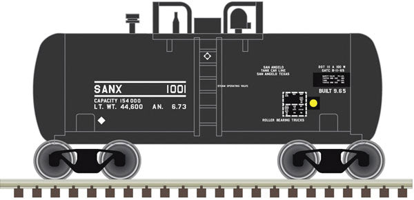 28 FT Beer Can San Angelo Tank Car SANX 1000 - 50005019 : N