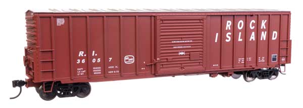 50 Ft ACF EP Boxcar Rock Island #36088 -46020 : HO