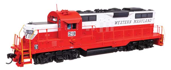 EMD GP9 Phase II - LokSound 5 Sound and DCC -- Western Maryland #32 - Red/White/Black - 42738 : HO