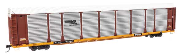 89' Thrall Bi-Level Auto Carrier Norfolk Southern TTGX 157486 - 101524 : HO