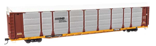 89' Thrall Bi-Level Auto Carrier Norfolk Southern TTGX 158598 - 101526 : HO