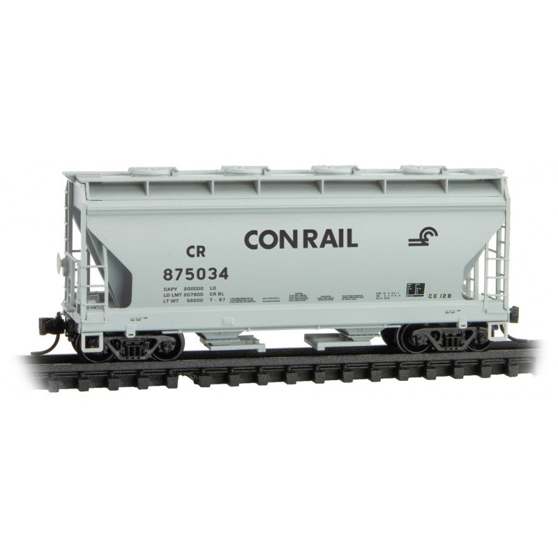 ACF 39' 2-Bay Center-Flow Covered Hopper Conrail CR 875034 - 09200512 : N