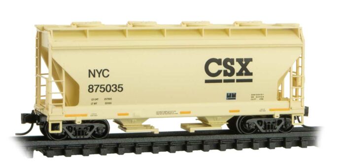 ACF 39' 2-Bay Center-Flow Covered Hopper CSX NYC 875035 - 09200521 : N