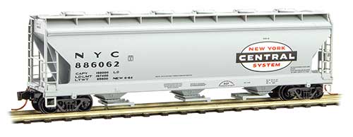 ACF 3-Bay Centerflow Covered Hopper New York Central NYC 886062 - 09300030 : N