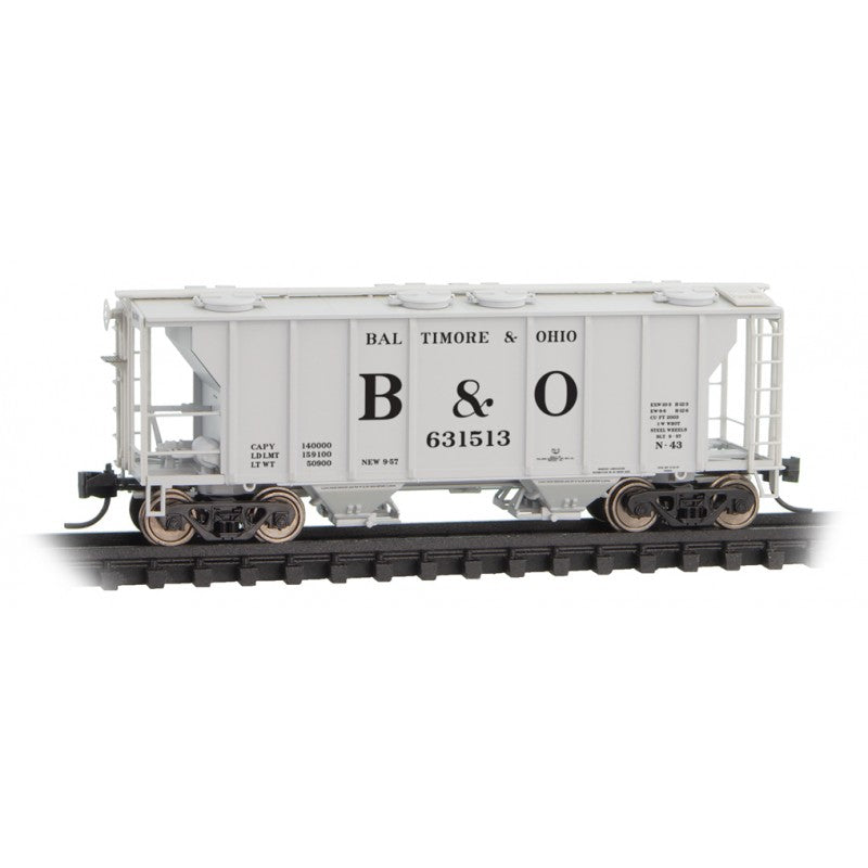 PS-2 2-Bay Covered Hopper Baltimore & Ohio B&O 631513 - 09500041 : N