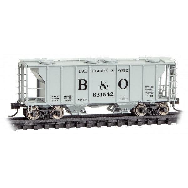 PS-2 2-Bay Covered Hopper Baltimore & Ohio B&O 631542 - 09500042 : N