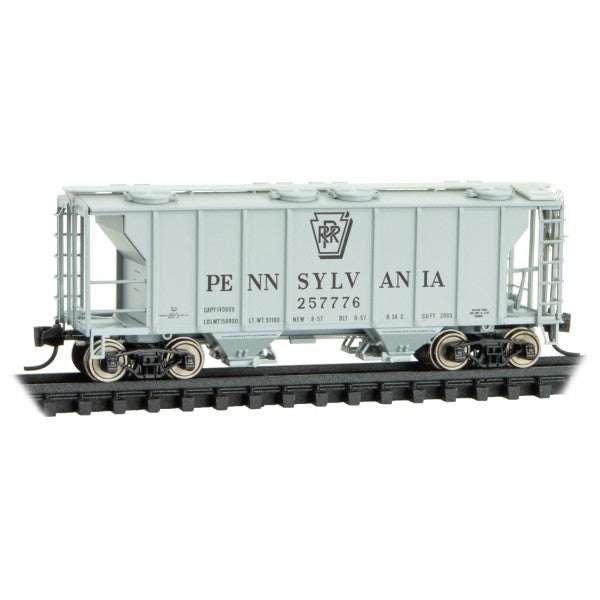 PS-2 2-Bay Covered Hopper Pennsylvania Railroad PRR 257759 - Pennsylvania Railroad-09500061 : N