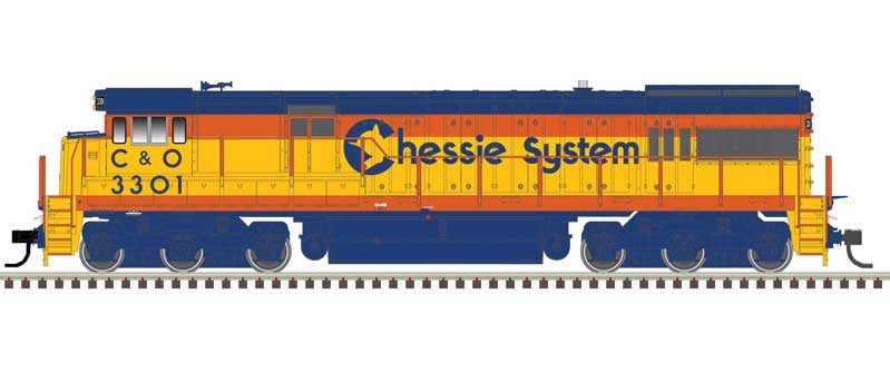 GE U30C Phase I Chessie System C&O 3301 DCC Ready - 10003901 : HO