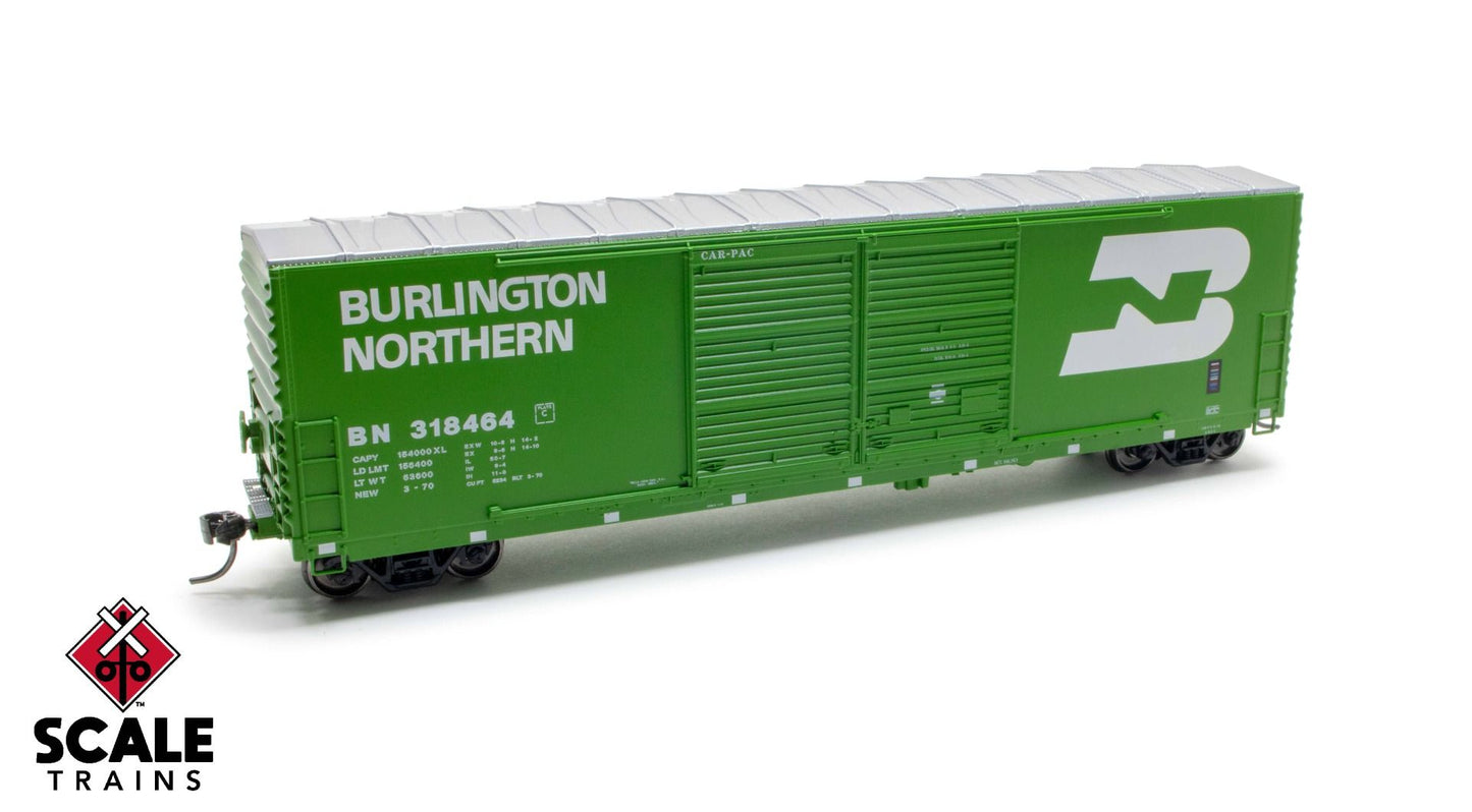 Gunderson 5200 50' Double-Door Boxcar, BN 318481 - EX100308 : HO