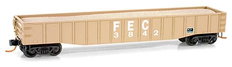 50' Steel Side, 15-Panel Fixed-End Gondola Florida East Coast FEC #3842 - 10500516 : N