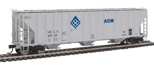55' Evans 4780 Cubic Foot 3-Bay Covered Hopper Archer-Daniels-Midland UELX 10025 - 106148 : HO