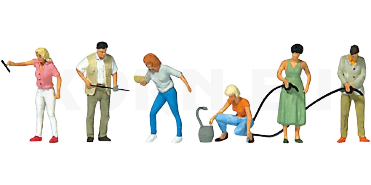 At the Gas Station - pkg(6) - 10709 : HO