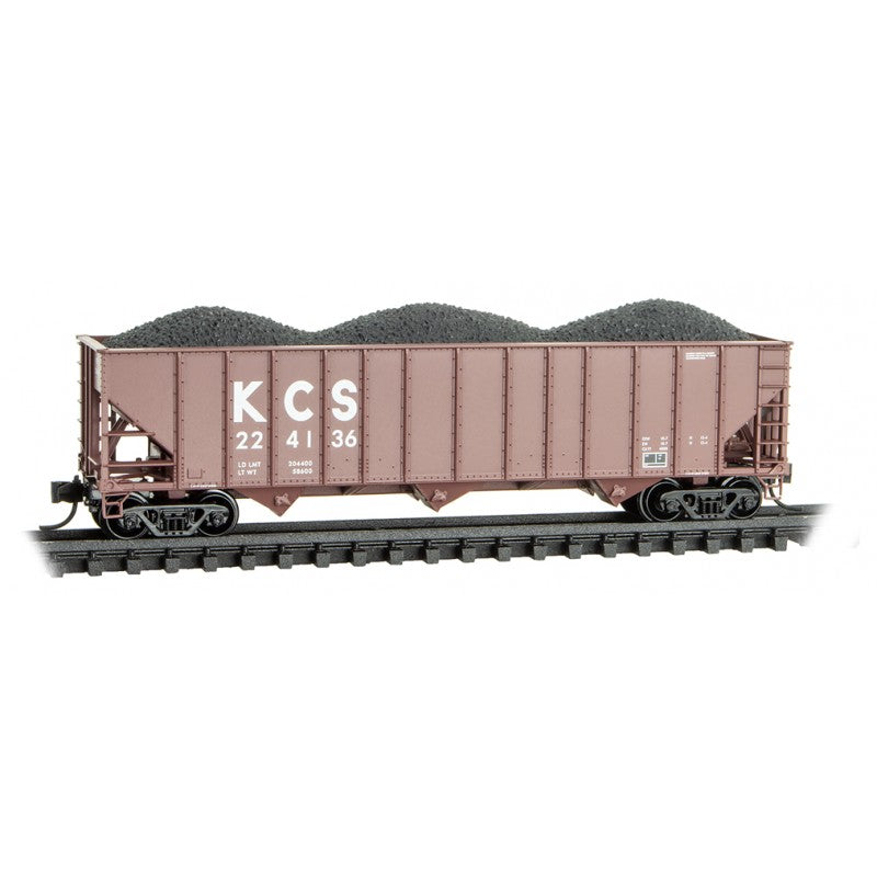 100-Ton 3-Bay Open Hopper Kansas City Southern KCS 224136 - 10800550 : N