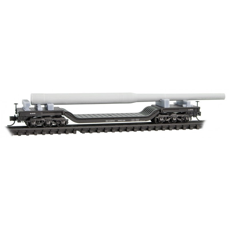 Heavyweight 6-Axle Depressed-Center Flatcar Reading RDG 99048 - 10900190 : N