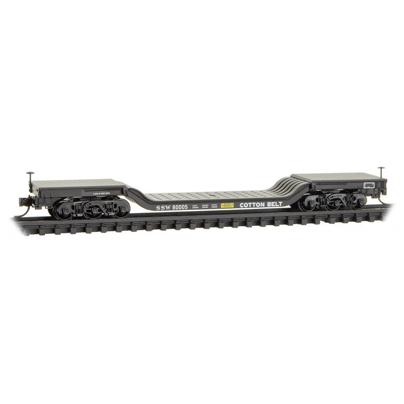 Heavyweight 6-Axle Depressed-Center Flatcar Cotton Belt SSW 80005 - 10900290 : N