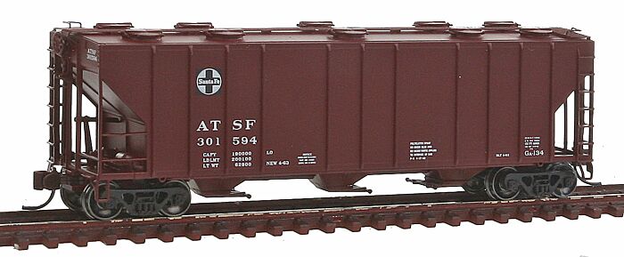 Pullman-Standard PS-2CD 4000 Cubic Foot Covered Hopper Santa Fe ATSF #301594 - 11080 : N