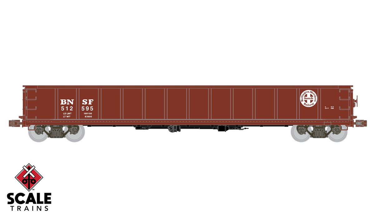 53' Gondola, Burlington Northern Santa Fe BNSF 512595 - KIT - 1173 : HO