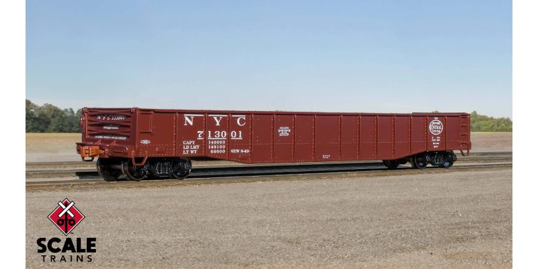 52’ 6” 70-Ton Mill Gondola, New York Central NYC 713033 - Kit - 1193 : HO