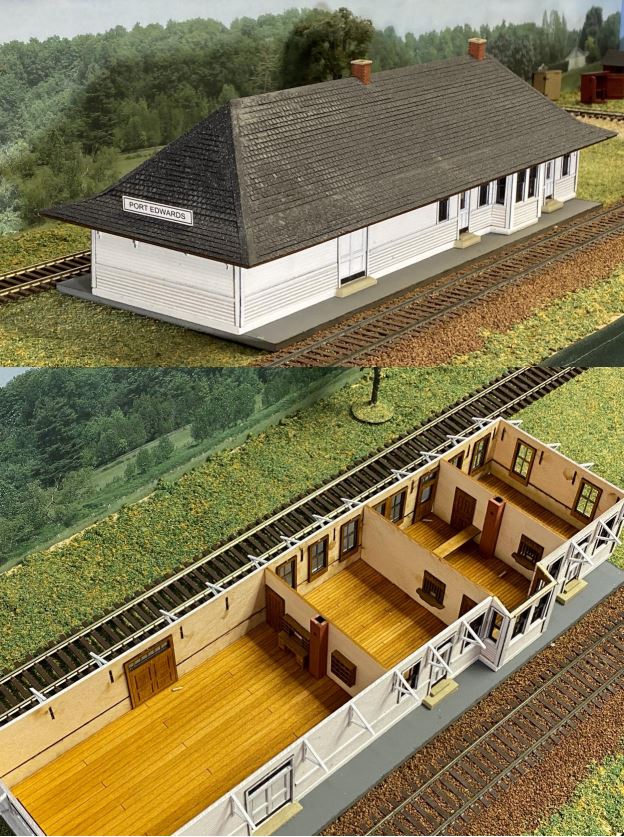 Port Edward Wisconsin Depot, Milwaukee Road Kit - 122 : HO