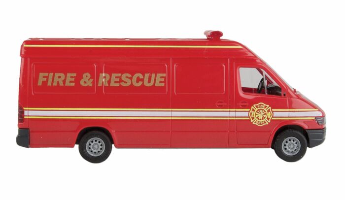 Service Van - Fire and Rescue (red, white, yellow) - 12204 : HO