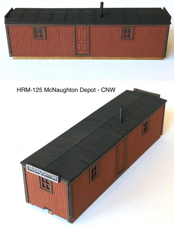 C&NW McNaughton WI Flag Stop Depot Kit - 125 : HO