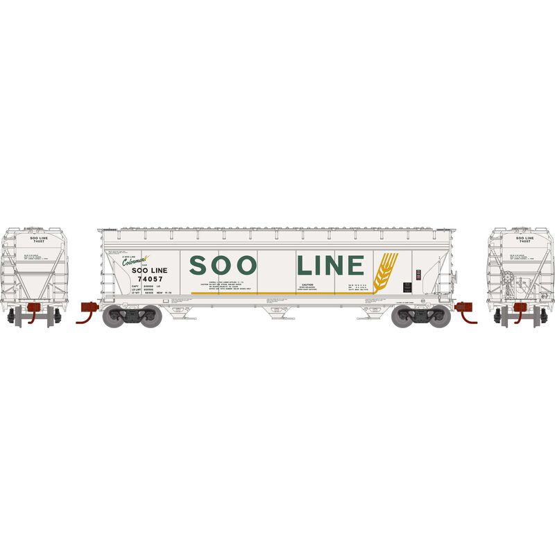 ACF 4600 3-Bay Center Flow Hopper Soo Line SOO 74112 - GN12951 : N Scale