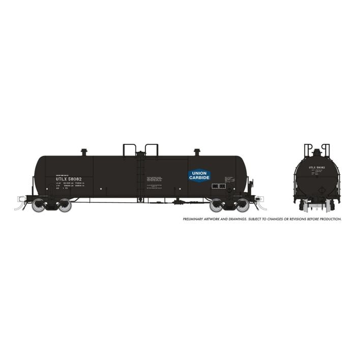 Procor 20K gal Tank Car: Union Carbide (UTLX) : Single Car - 135022A : HO