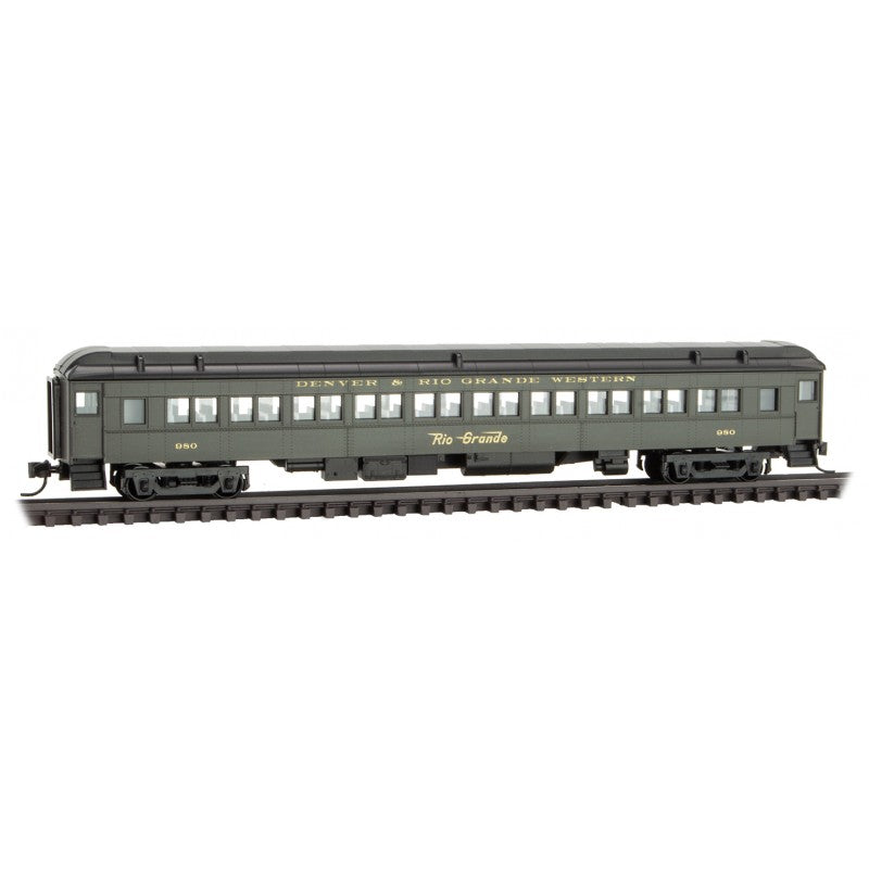 Heavyweight Paired-Window Coach Denver & Rio Grande Western D&RGW 980 -14500390 : N