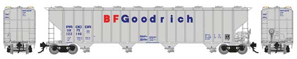 Procor 5820 4-Bay Covered Hopper: BF Goodrich-Procor Ltd. UNPX - 157004A : HO