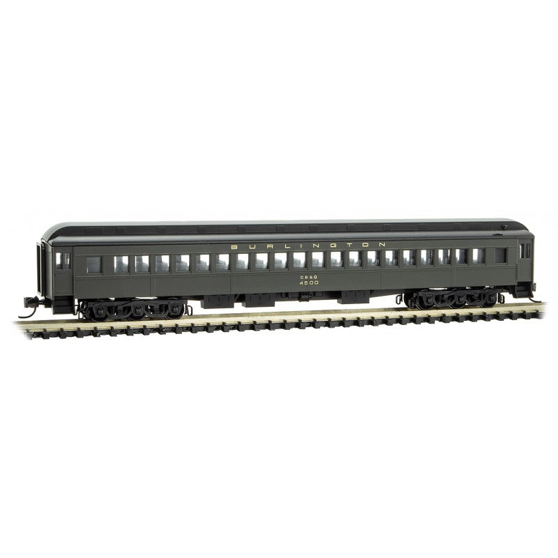 78' Heavyweight Single-Window Coach Burlington CB&Q 4500 - 16000030 : N