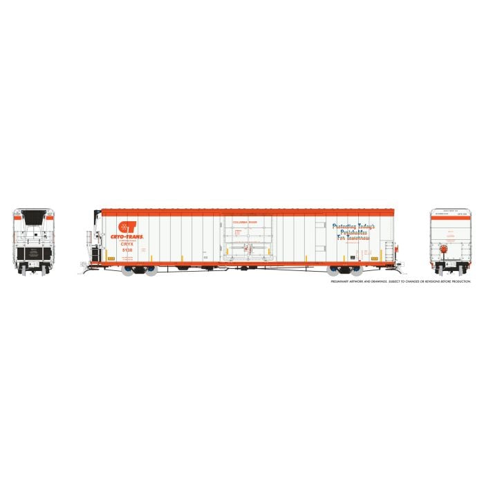 Greenbrier 7780cuft Reefer w/Sound: Cryo-Trans: #1 - 167501A : HO