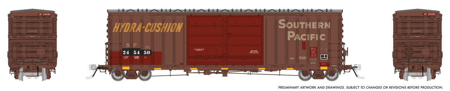 PC&F B-70-75 Boxcar: Southern Pacific - Patchout: #245450 - 170024 : HO