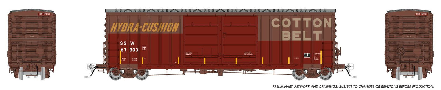 PC&F B-70-69 Boxcar: SSW/Cotton Belt - Patchout: #67300 - 170031 : HO