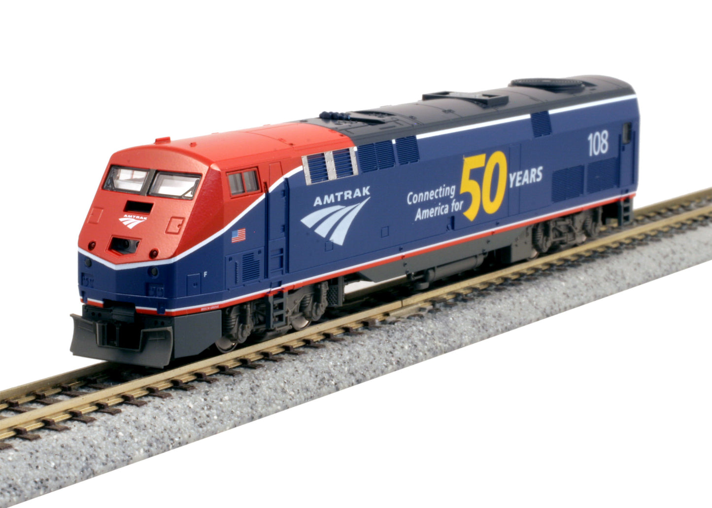GE P42 Genesis Amtrak AMTK 108 -176-6037 N Scale
