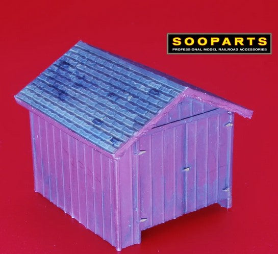 Tool & Car House 1.375" x 1.25" x 1.375" Undecorated Kit-190101 : HO