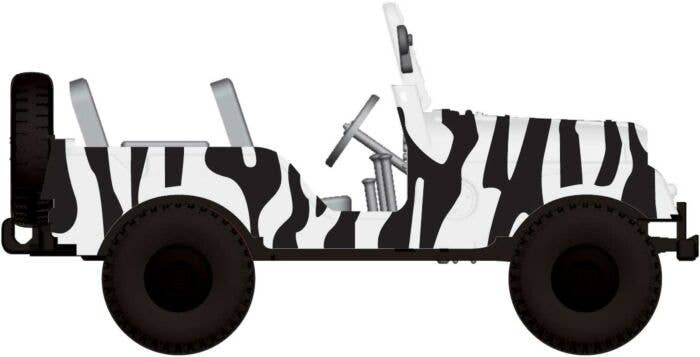 Jeep Universal SUV Safari Black White - 58903 : HO