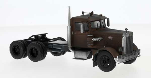 1955 Peterbilt 281 Semi Tractor Only - Assembled -- Brown - 85752 : HO