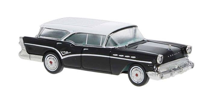 1957 Buick Century Caballero -- Black/White - 18177 : HO